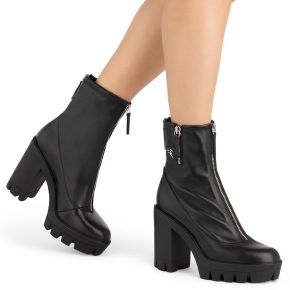 🔥giuseppe zanotti BNIB heeled platform boots 37.5 - Picture 14 of 16